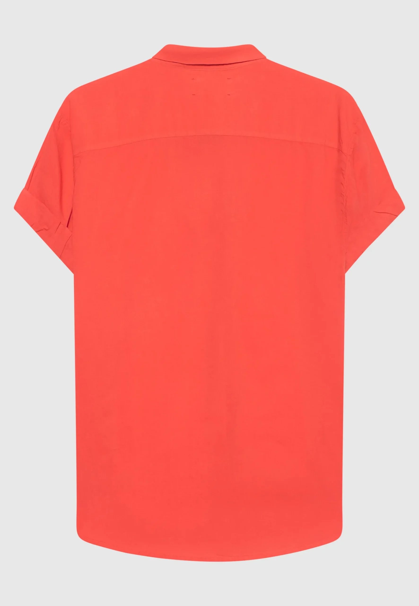 Kurzarm-Bluse Channing mit abgerundetem Saum