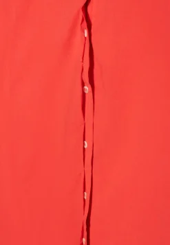 Kurzarm-Bluse Channing mit abgerundetem Saum