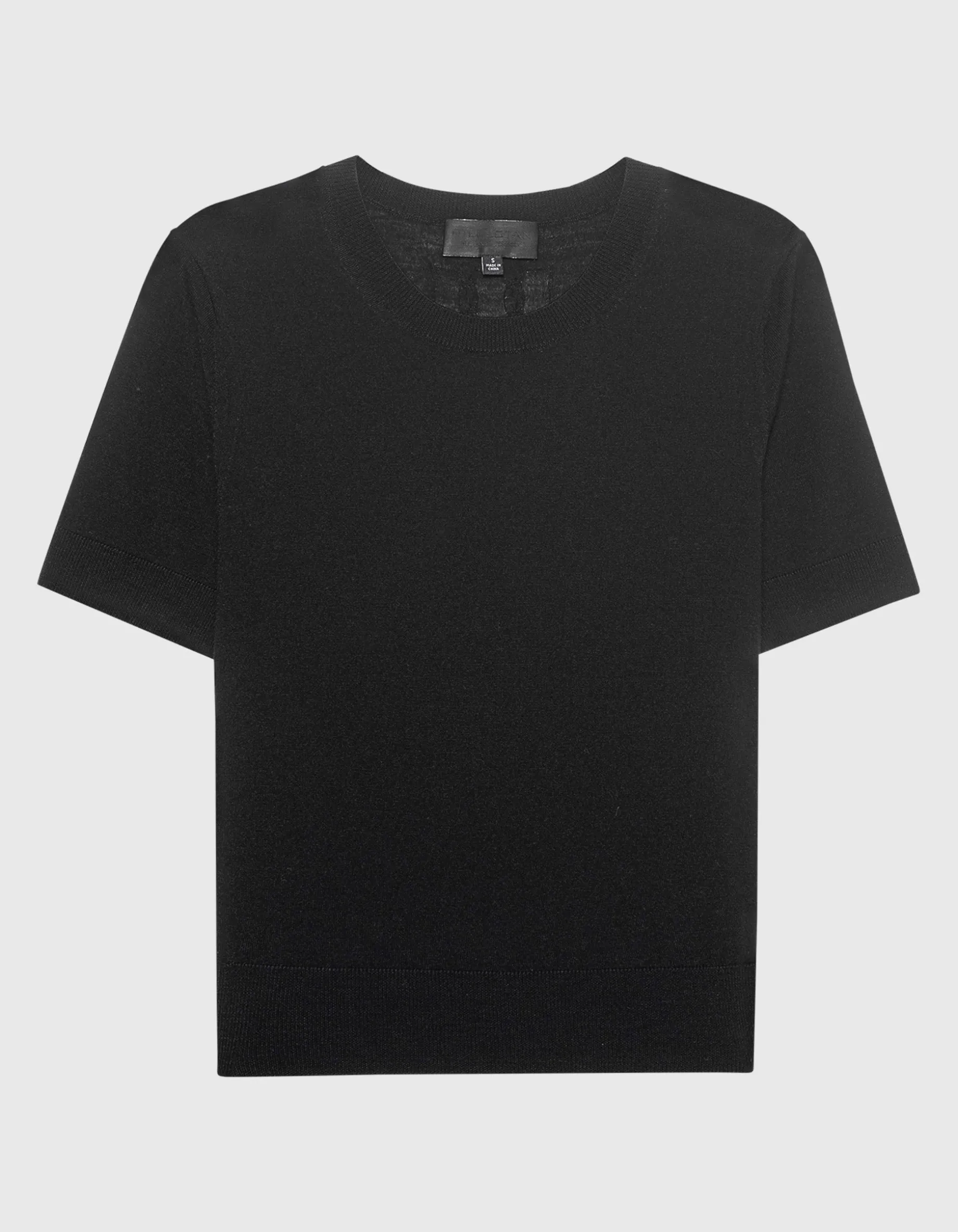 Kurzarm-Feinstrick-Pullover Leilani