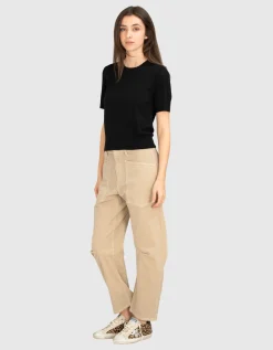 Kurzarm-Feinstrick-Pullover Leilani