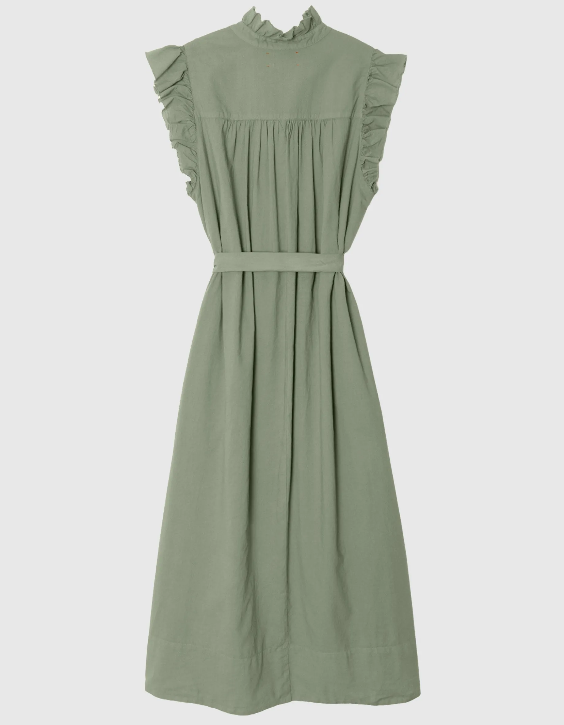 Kurzarm-Kleid April mit Bindegürtel