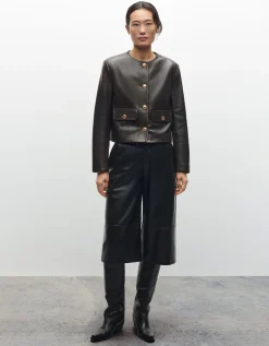 Lammleder-Jacke Gaya mit Pattentaschen