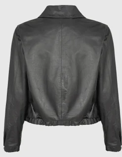 Lammleder-Jacke mit Zipper