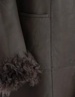 Lammleder-Shearling-Mantel