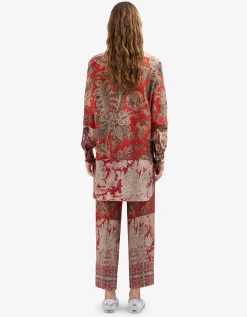 Lange Seiden-Bluse
