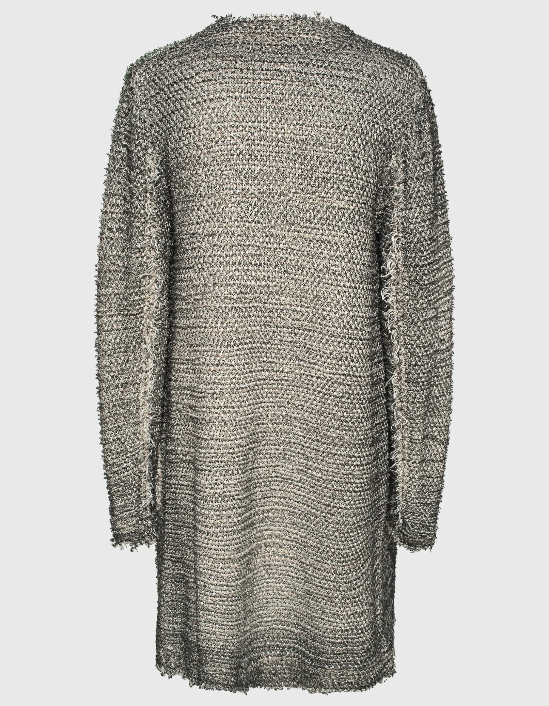 Langer Bouclé-Cardigan