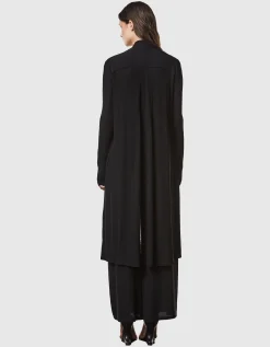 Langer Cardigan mit Eingrifftaschen