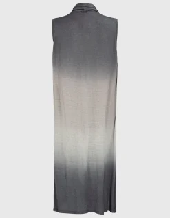 Langer Kaschmir-Cardigan mit Farbverlauf