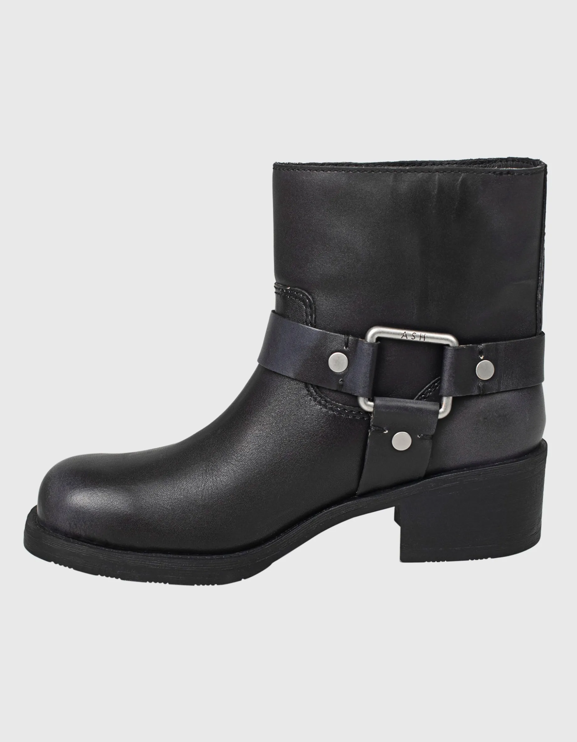 Leder-Boots mit Schnallen