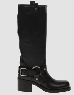 Leder-Stiefel im Biker-Stil