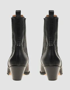 Leder-Stiefeletten