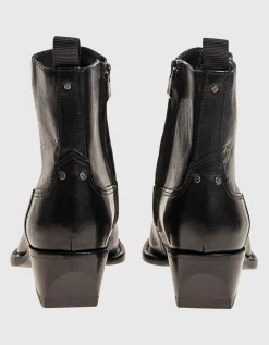Leder-Stiefeletten