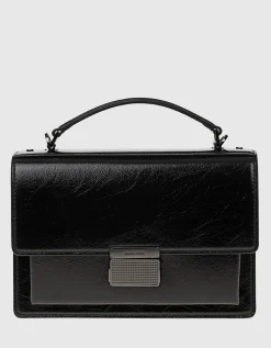 Leder-Tasche mit abnehmbaren Schultergurt