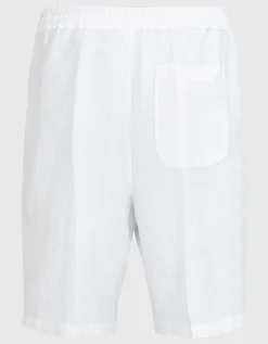 Leinen Bermuda-Shorts mit elastischem Bund