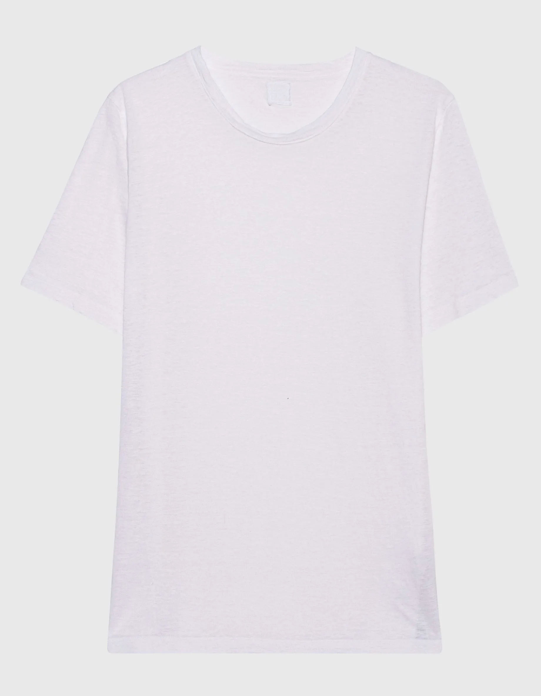 Leinen T-Shirt mit Rundhalsausschnitt