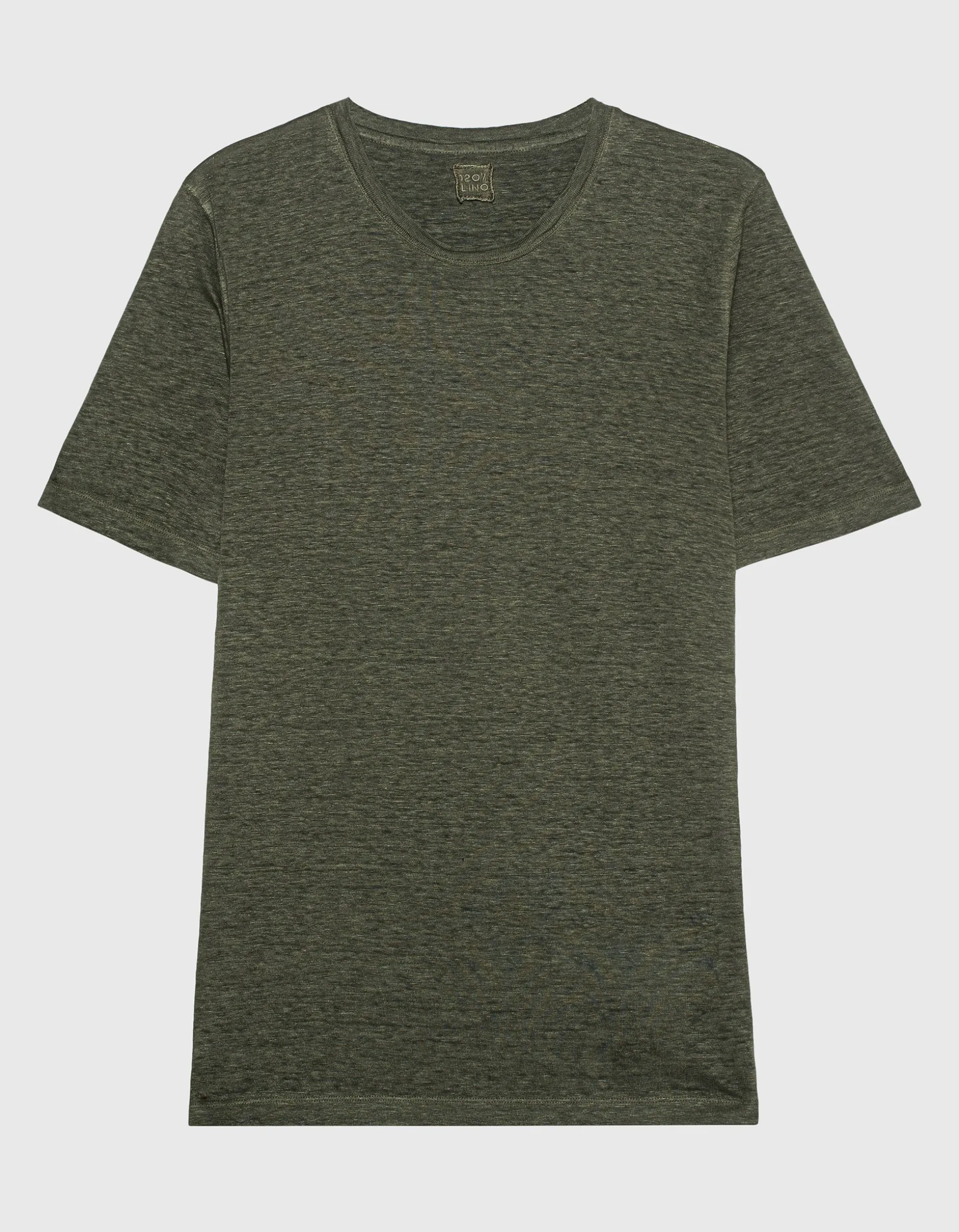 Leinen T-Shirt mit Rundhalsausschnitt