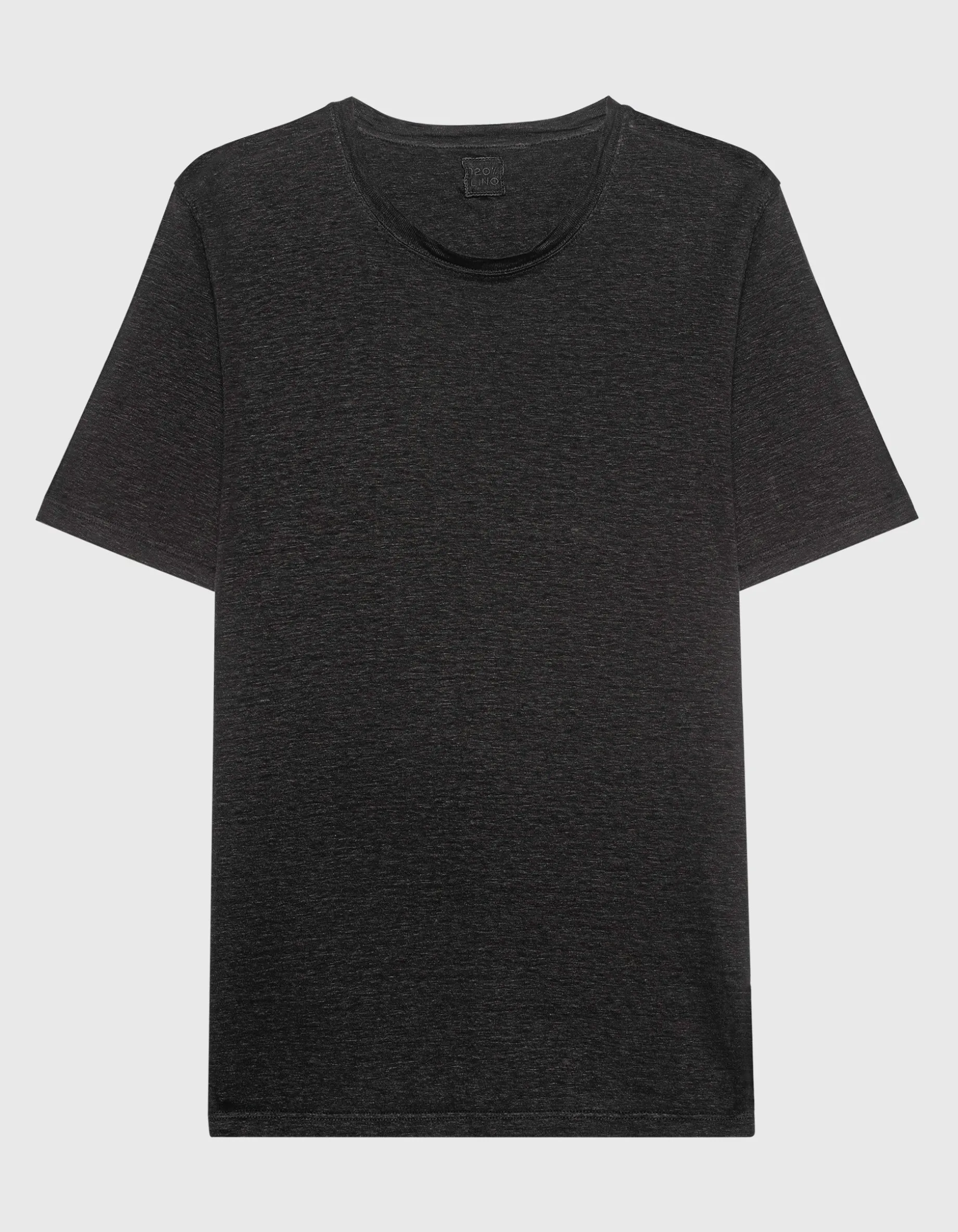 Leinen T-Shirt mit Rundhalsausschnitt