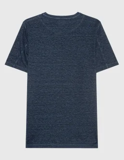 Leinen T-Shirt mit Rundhalsausschnitt