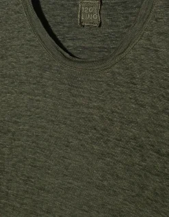 Leinen T-Shirt mit Rundhalsausschnitt