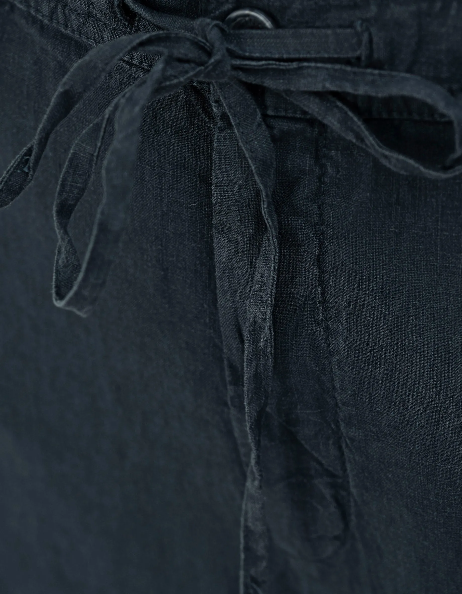 Leinen-Hose mit Eingrifftaschen