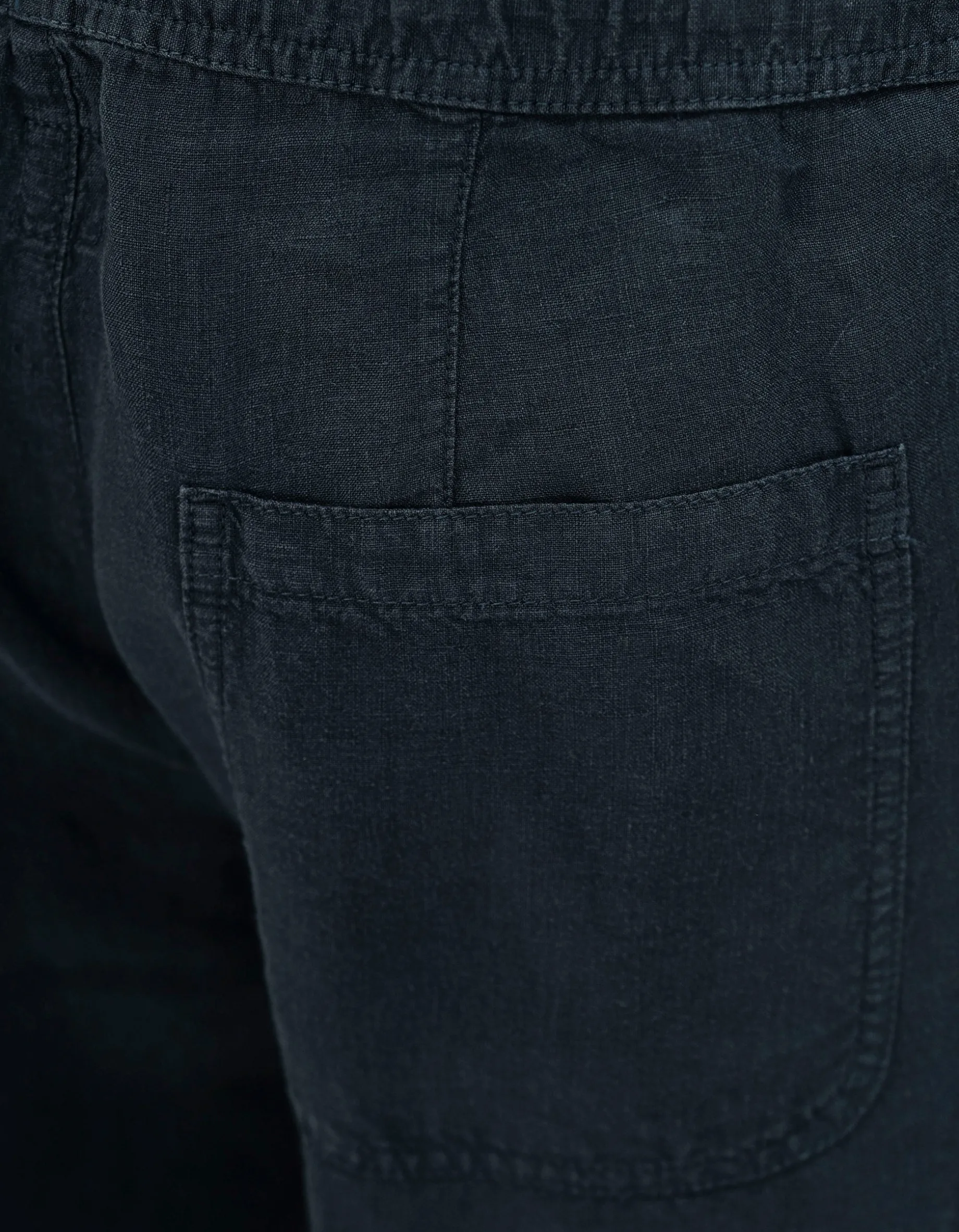 Leinen-Hose mit Eingrifftaschen
