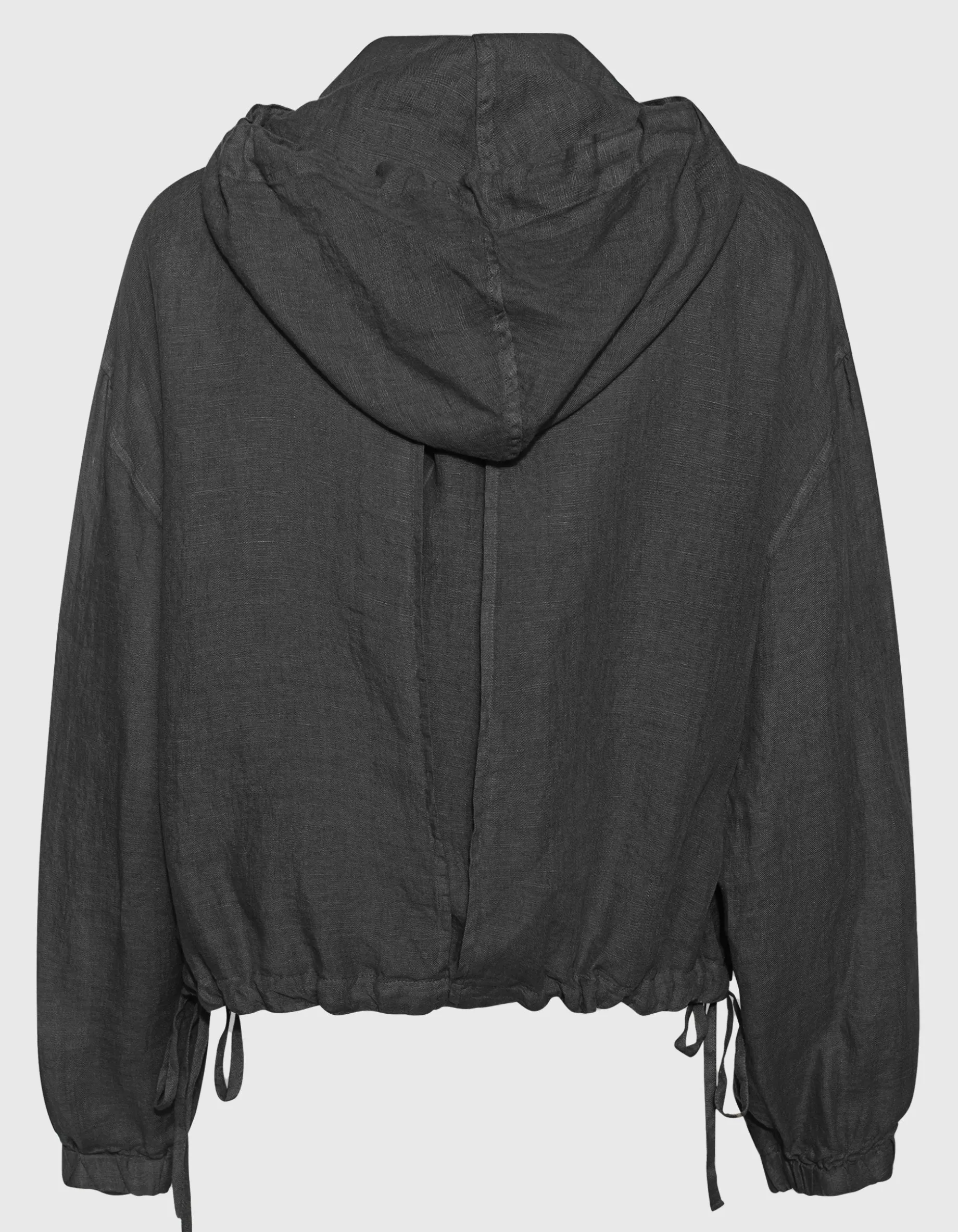 Leinen-Jacke mit Kapuze
