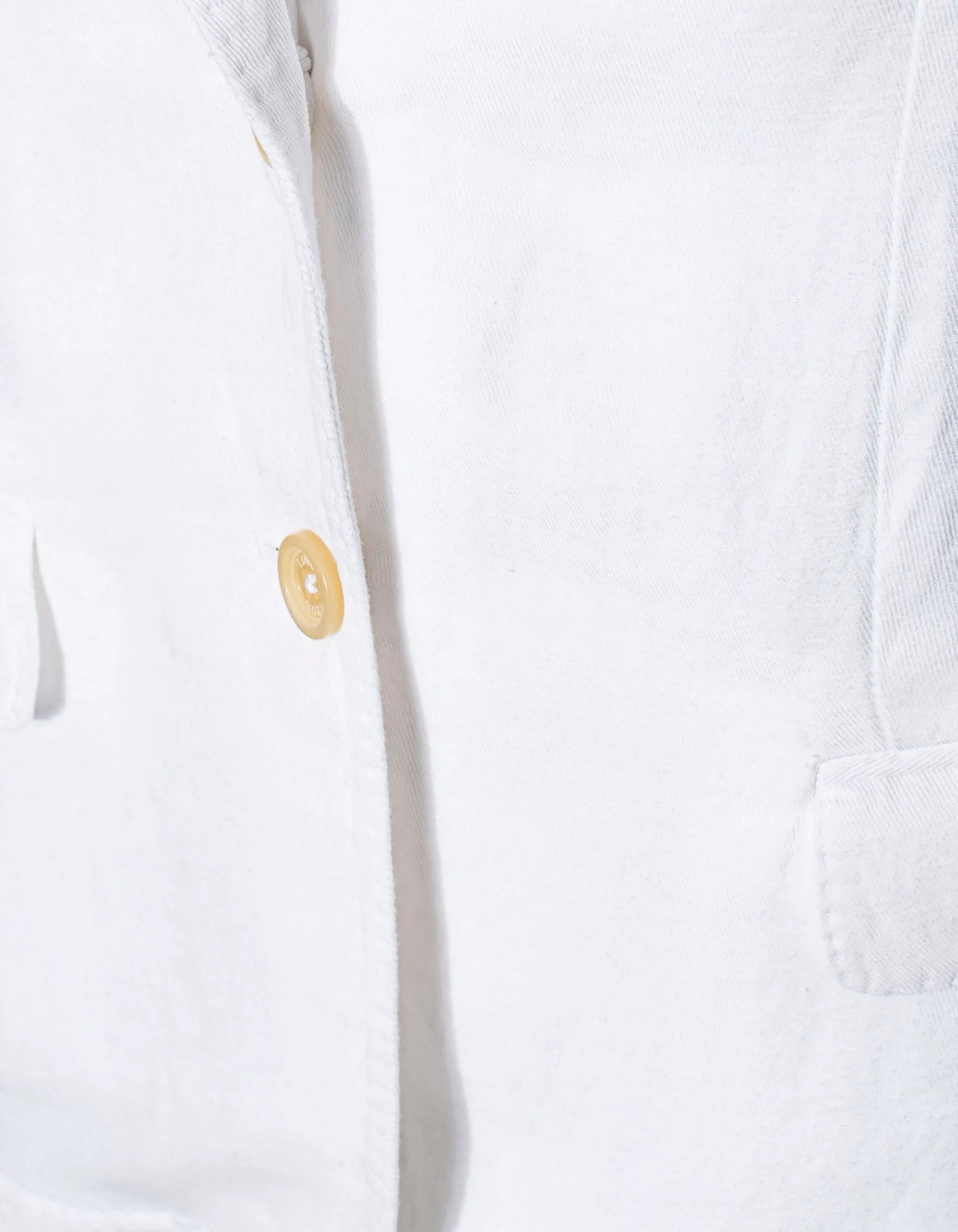 Leinen-Mix Blazer mit Schulterpolstern