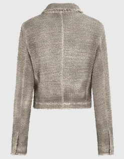 Leinen-Mix Cardigan