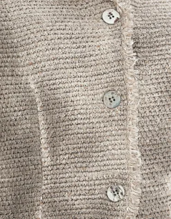 Leinen-Mix Cardigan