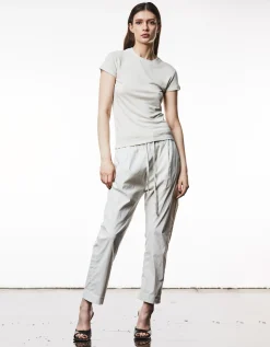 Leinen-Mix T-Shirt
