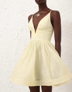 Leinen-Seiden-Mix Trägerkleid Illuminate