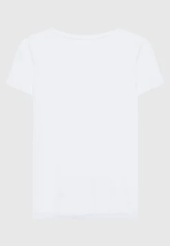 Leinen-Shirt mit V-Ausschnitt