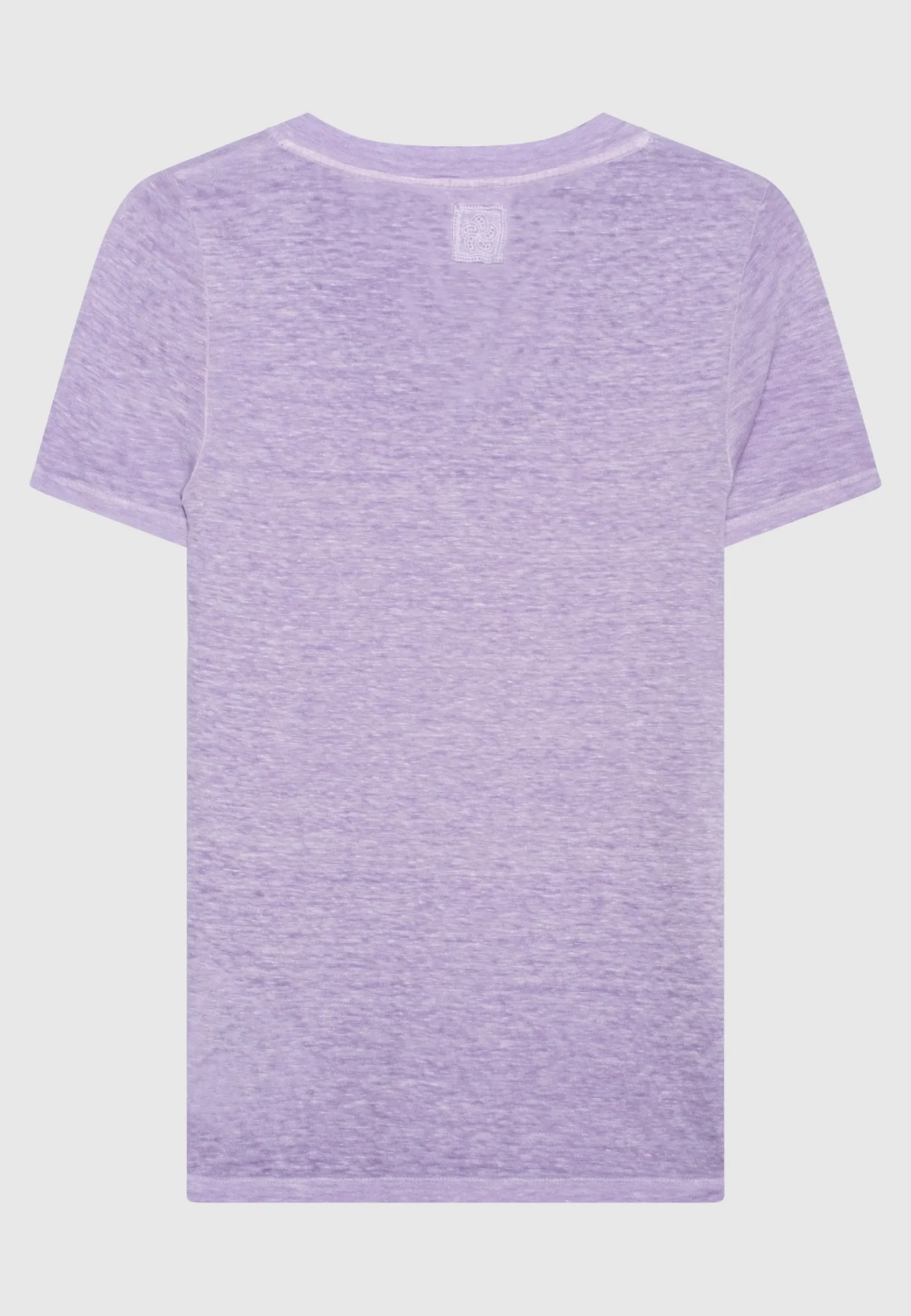 Leinen-Shirt mit V-Ausschnitt