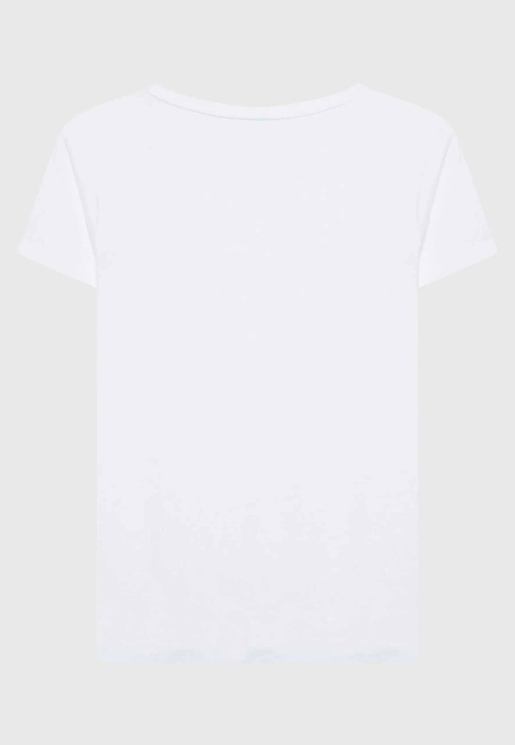 Leinen-T-Shirt mit Rundhalsausschnitt