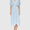 Leo-Jacquard-Kleid im Kaftan-Stil