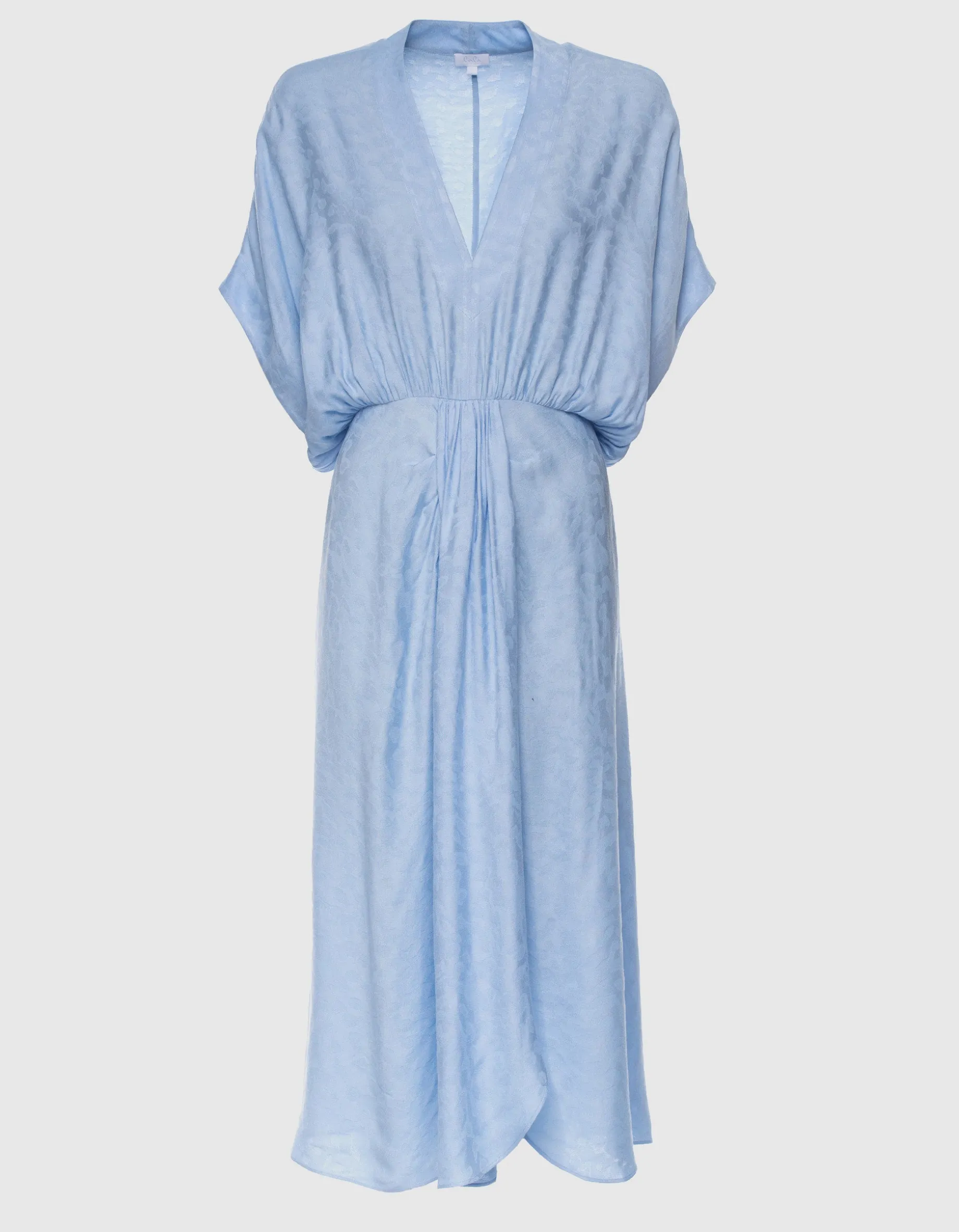 Leo-Jacquard-Kleid im Kaftan-Stil