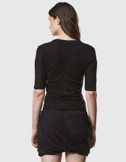 Long-Shirt mit Raffungen