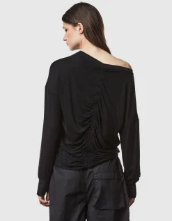Longsleeve mit rückseitiger Raffung