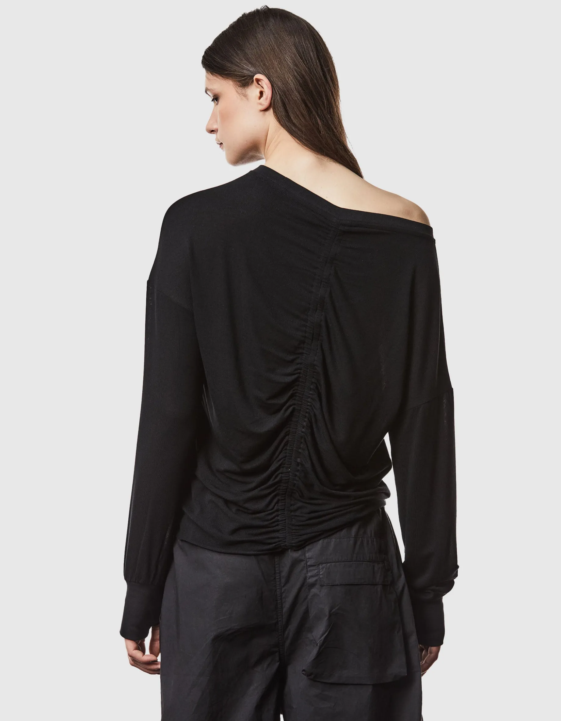 Longsleeve mit rückseitiger Raffung