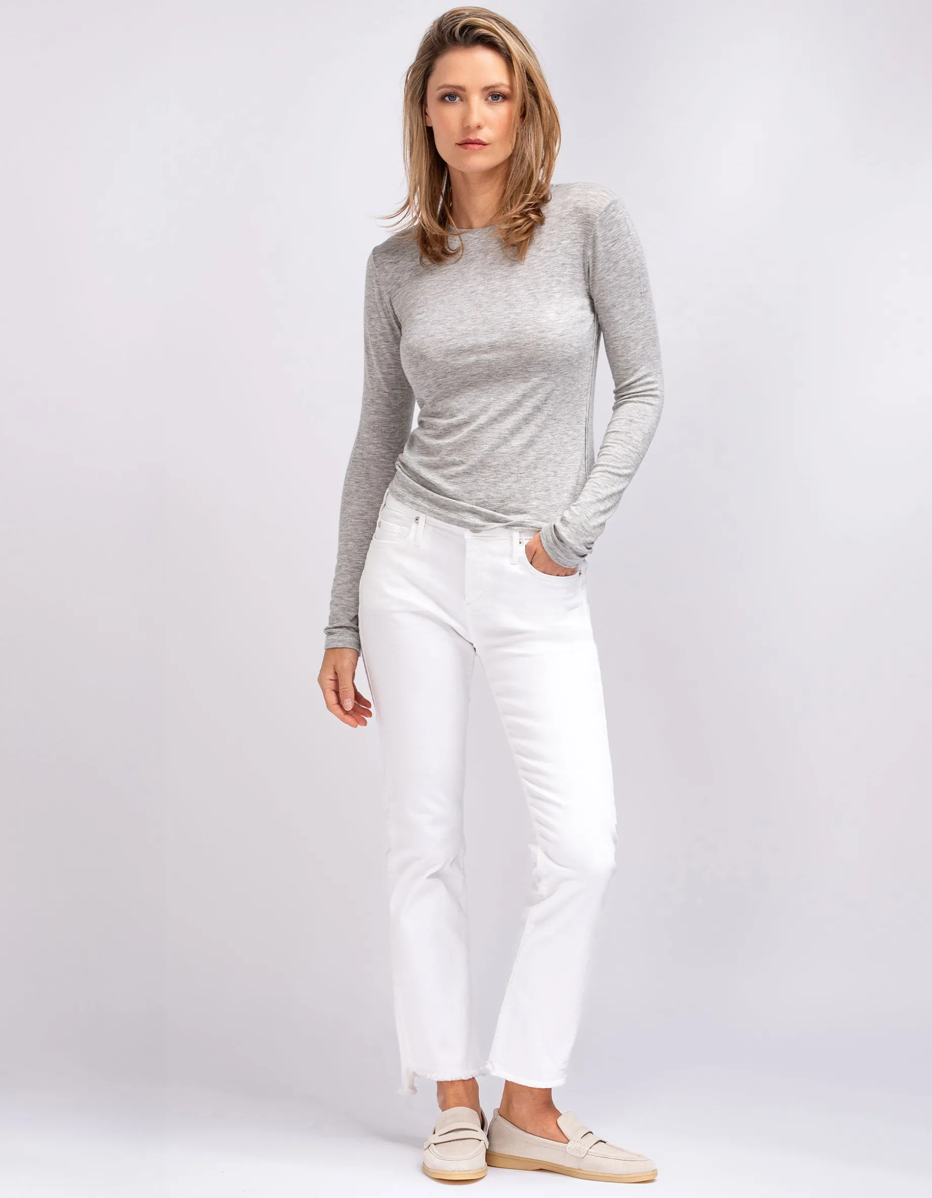 Longsleeve mit Rundhalsausschnitt