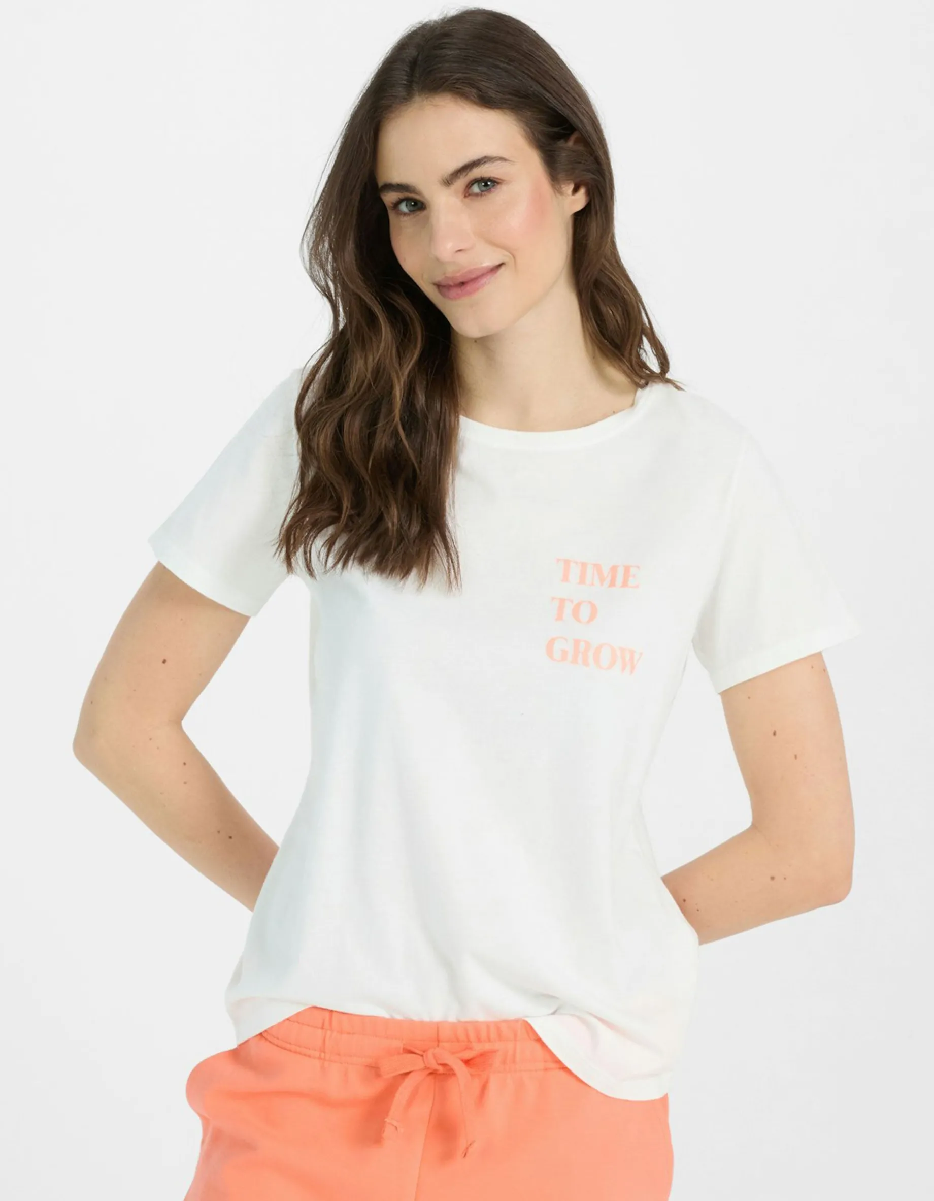 Loose Fit T-Shirt mit Wordning