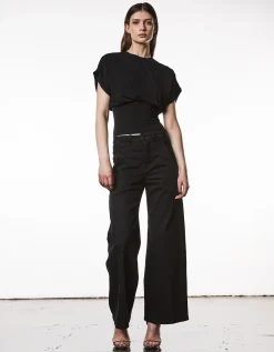 Loose-Fit T-Shirt mit elastischem Bund