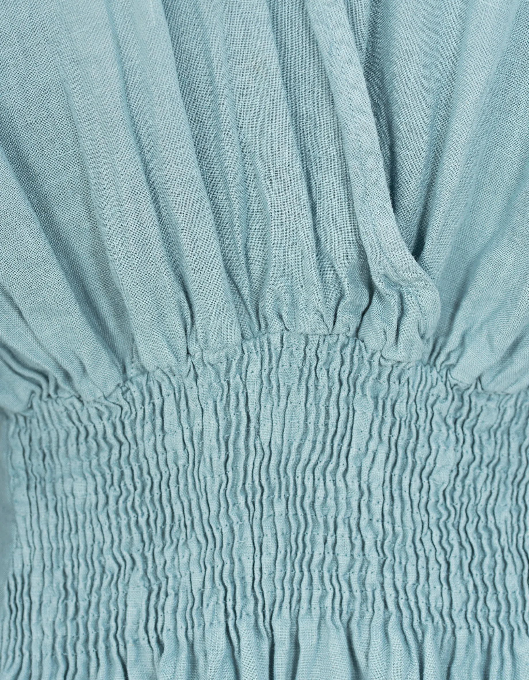Maxi Leinen-Kleid
