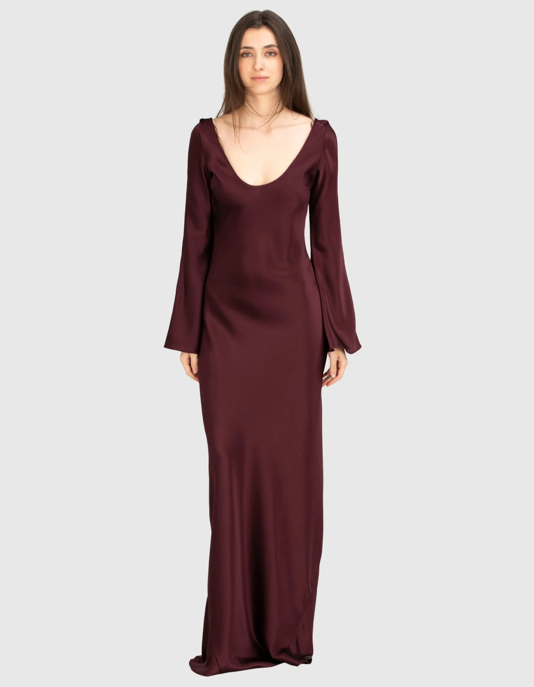 Maxi Satin-Kleid Valletta