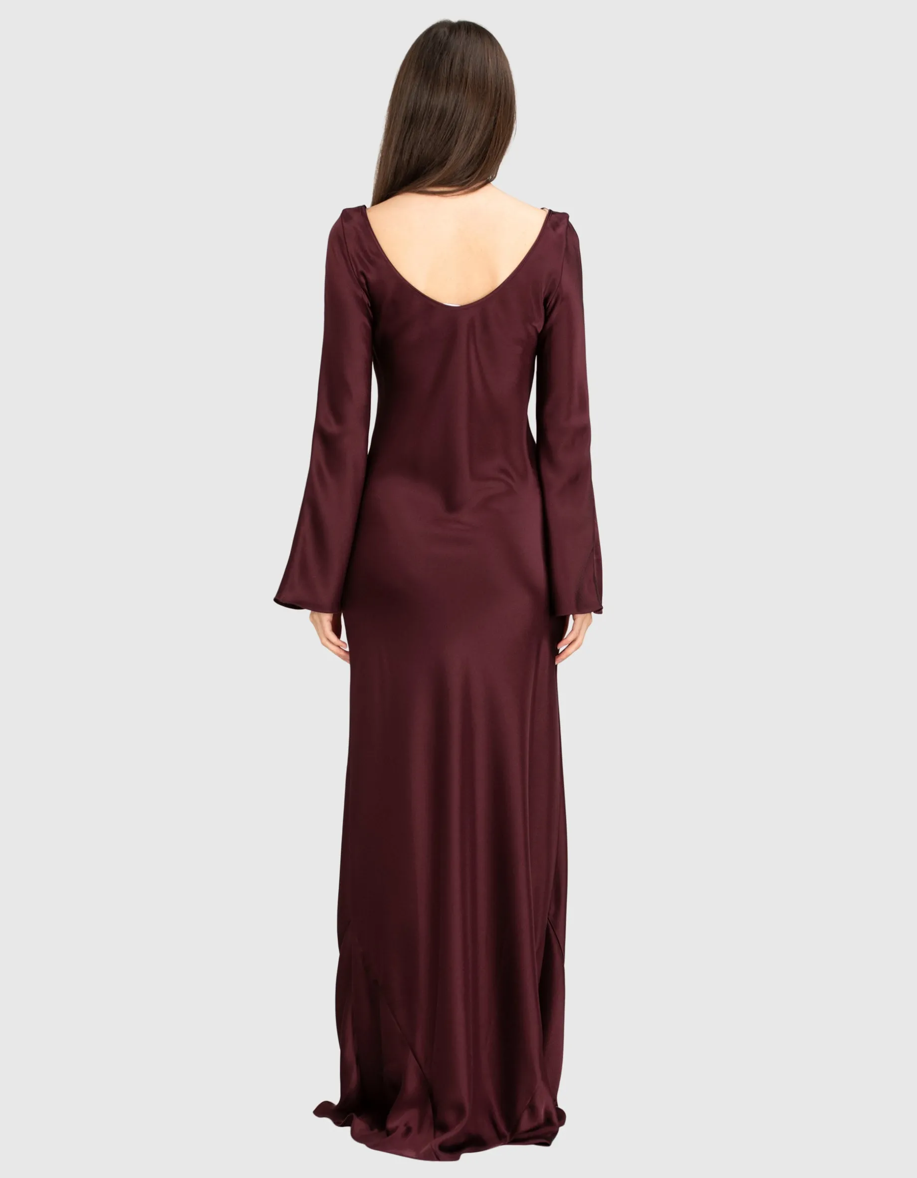 Maxi Satin-Kleid Valletta