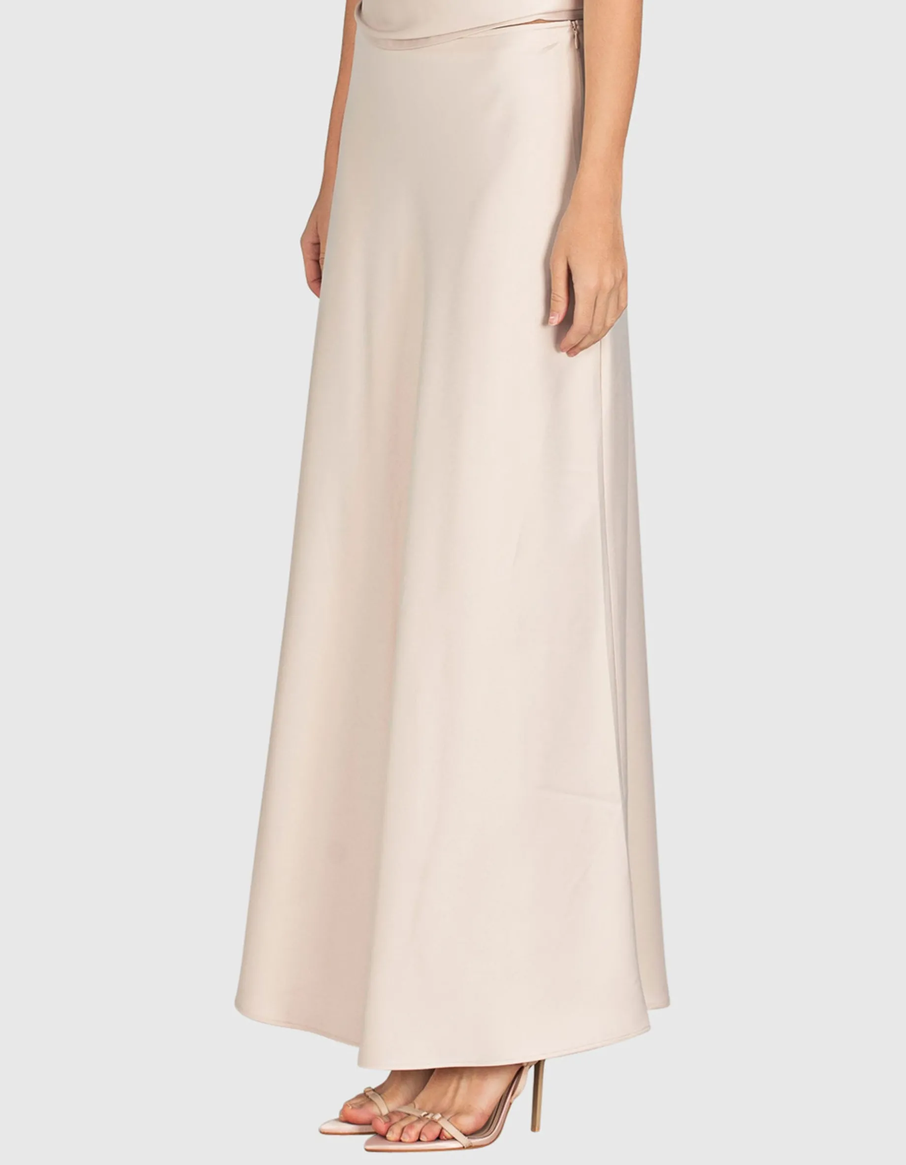 Maxi-Satin-Rock
