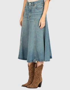 Midi Jeans Rock