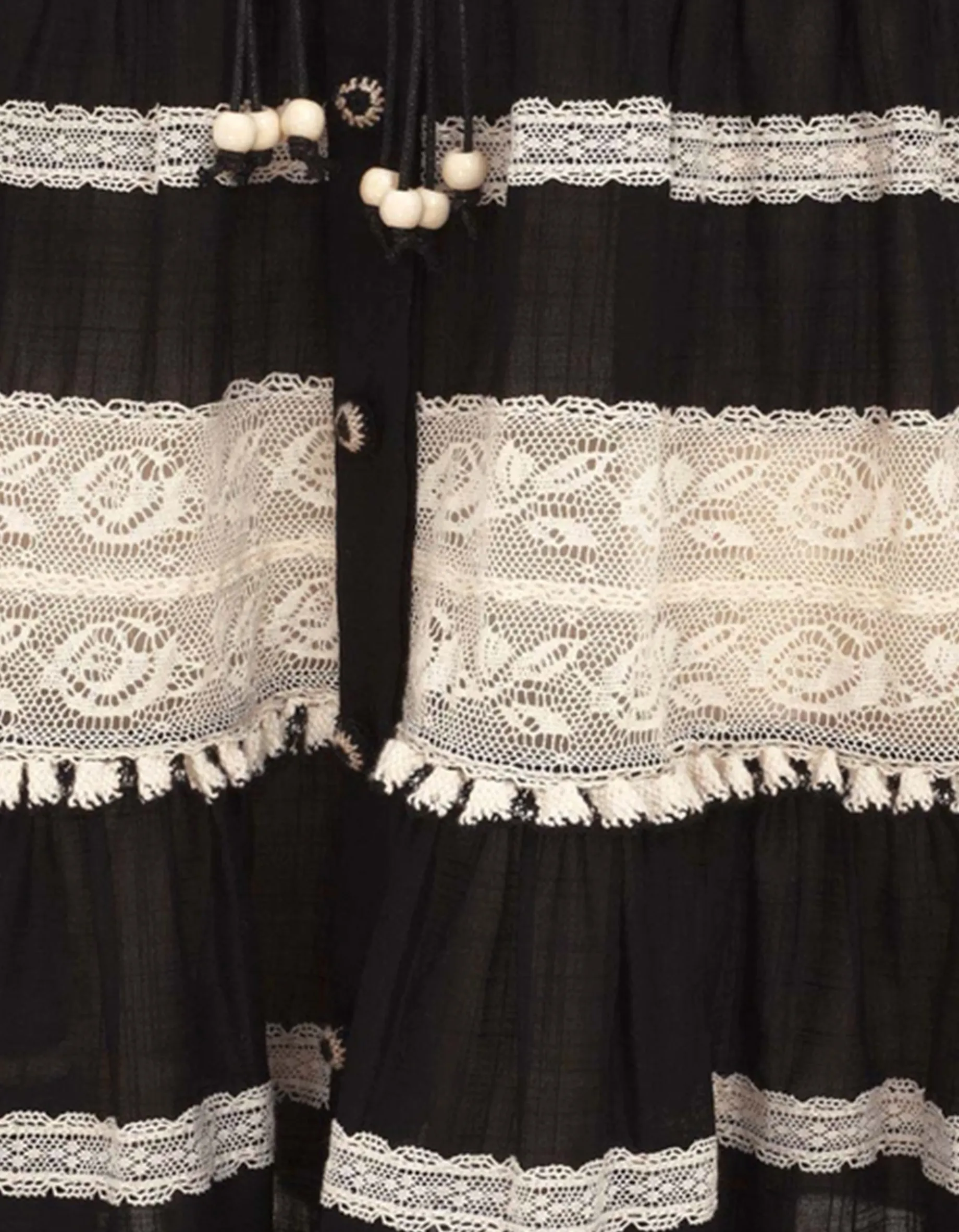 Midi-Kleid Rhiannon Lace Billow mit Spitzendetails