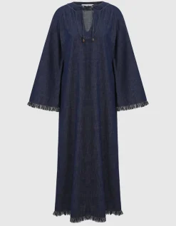 Midi-Kleid Rhiannon mit Fransen