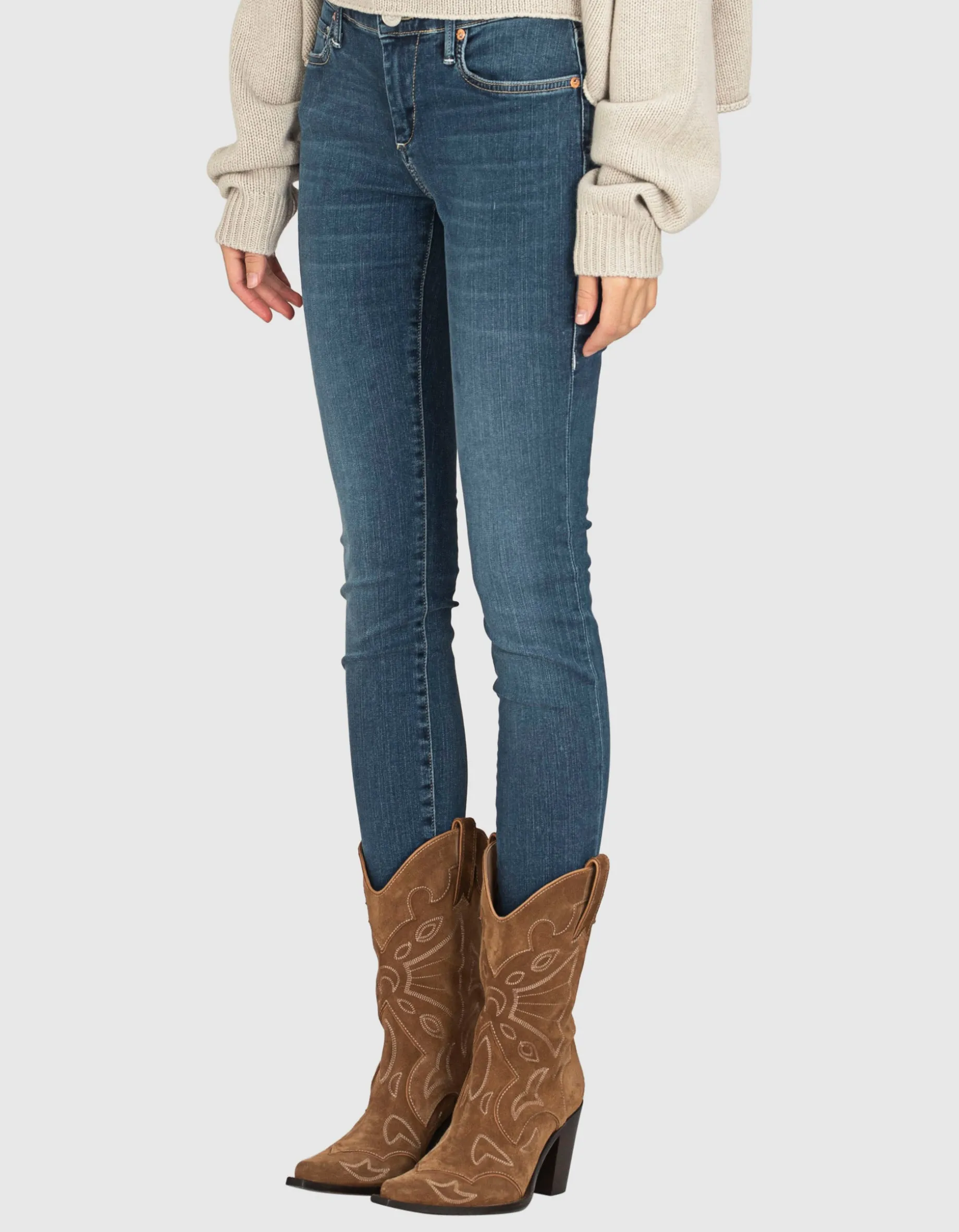 Mid-Rise Super Skinny Jeans
